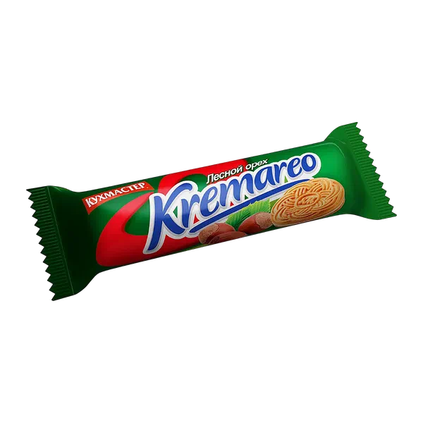 Печенье Кухмастер Kremareo с ореховой нач сахарное 100г