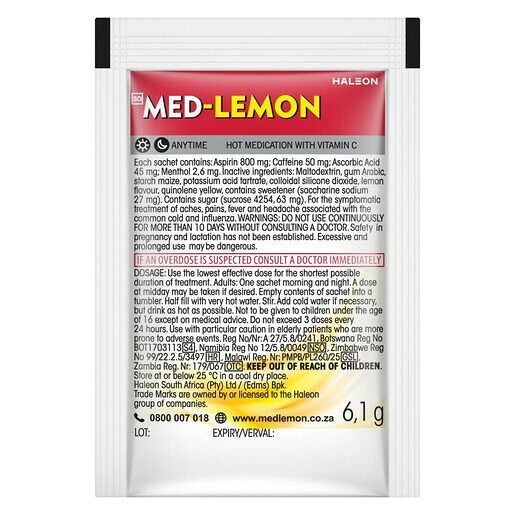 Med-Lemon Cold & Flu Sachet