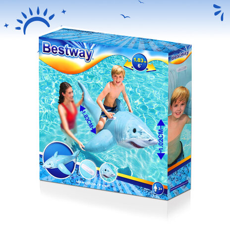 Bestway Animal Buddies Pool Mat 1.83M X 1.02M 26-41405