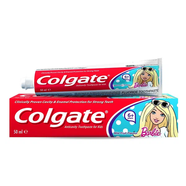 COLGATE JUNIOR 6+ BARBIE SPARKLING MINT GEL TOOTHPASTE 50ML