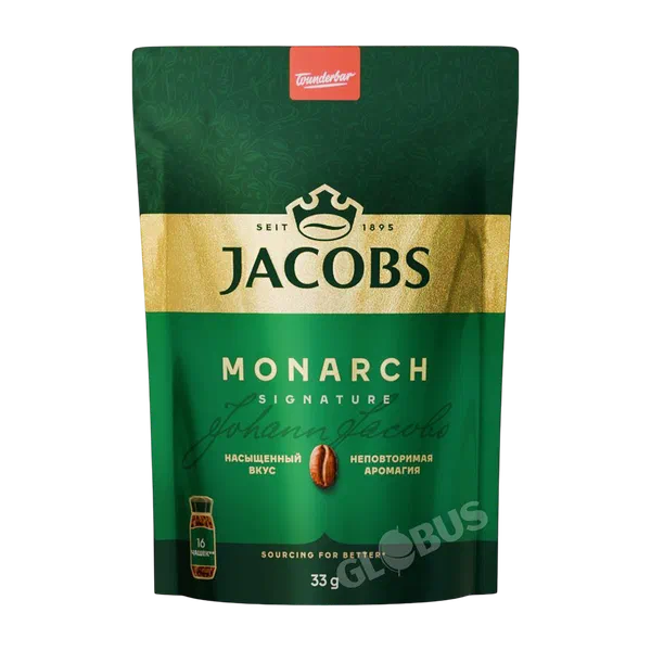 Кофе Jacobs Monarch раств 33г д/п