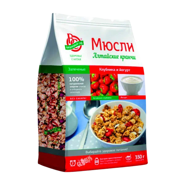 Мюсли Вишневый сад клубника/йогурт 350г
