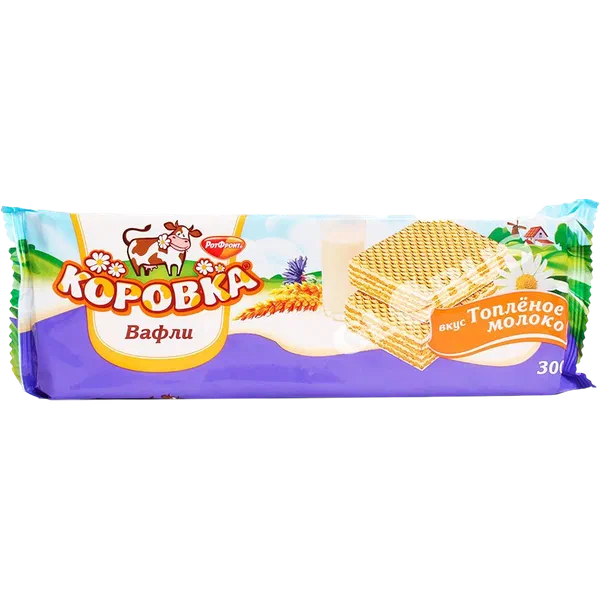 Вафли РотФронт Коровка топл молоко 300г ОК Россия 11