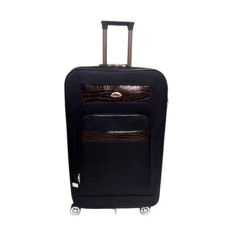 Soft  Travel  Trolley Black  24 Inch