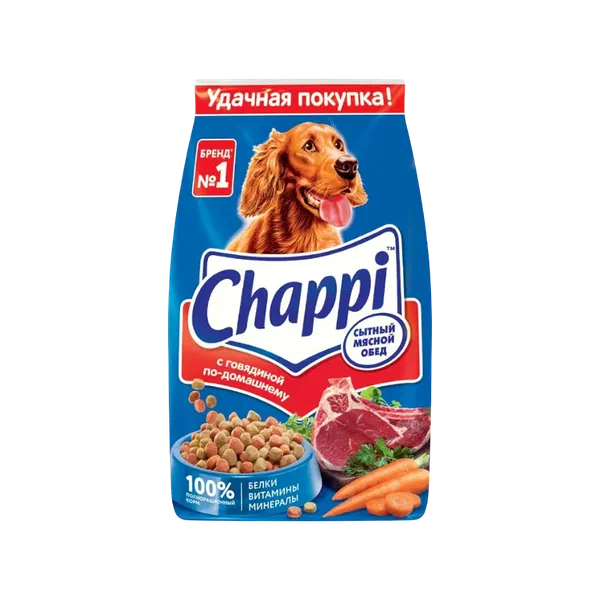 Корм д/собак Chappi по/домашн с говяд 2,5кг