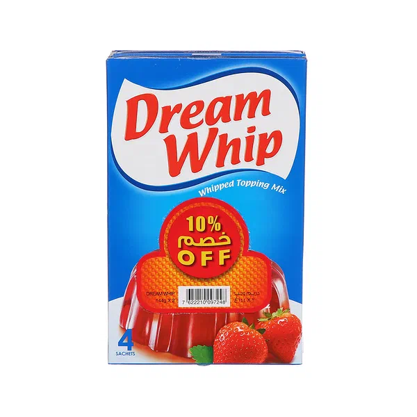 DREAM WHIP VANILLA FLAVORED WHIPPING CREAM TOPPING MIX 144G