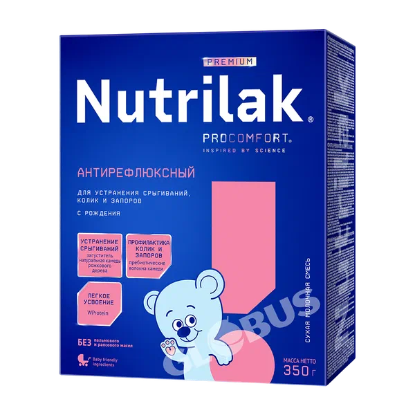Смесь дет. Nutrilak Антирефлюксный с рож. 350г