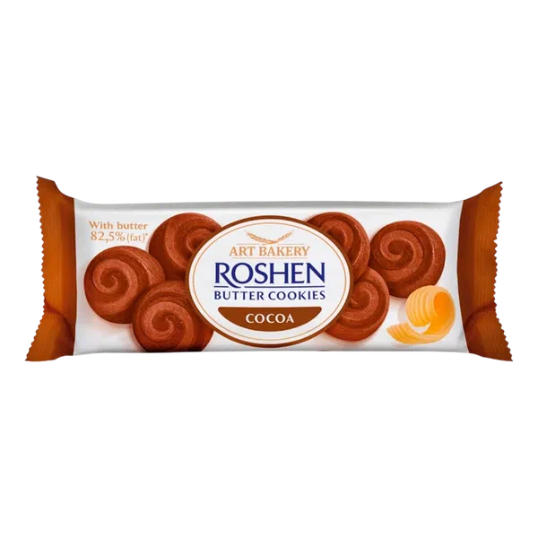 Печенье Roshen Butter cookies слив с какао 140г