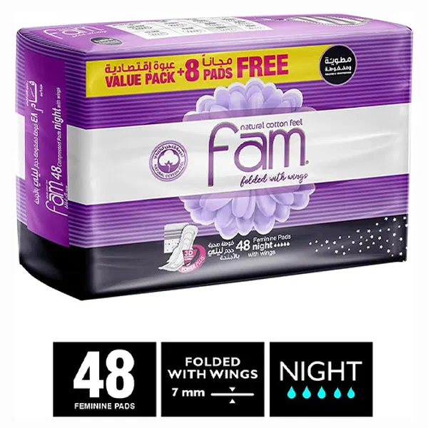FAM NIGHT MAXIMUM PROTECTION WINGS VALUE PACK 40+8 FREE