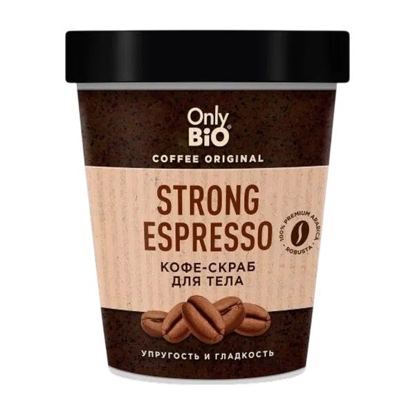Скраб-кофе д/тела Only Bio Strong Espresso 230мл