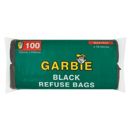 Garbie Black Refuse Bags 100s