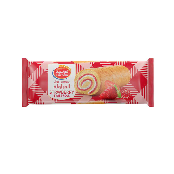 Fuchsia Jumbo Swiss Roll Strawberry