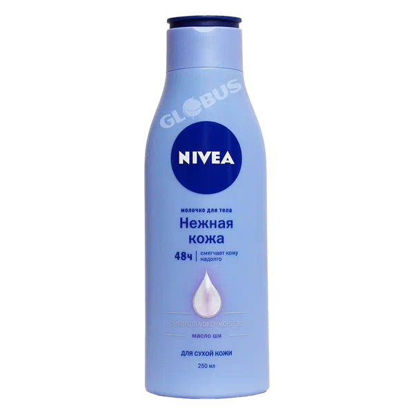 Nivea назик дене сүт сымал каражаты 250мл 