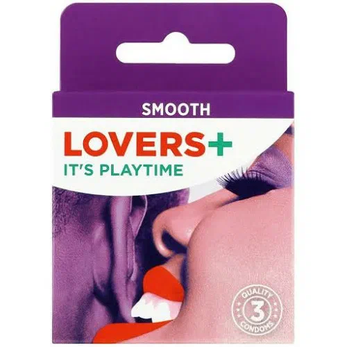 Lovers+ Smooth Condoms 3's