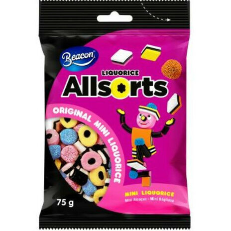 Allsorts Liquorice 75g