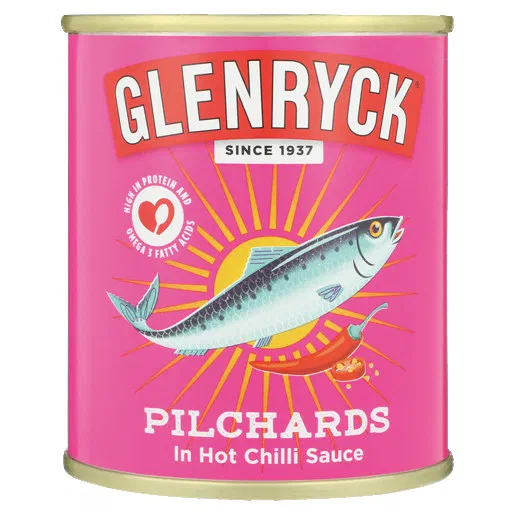 Glenryck Pilchards Hot Chilli 215g