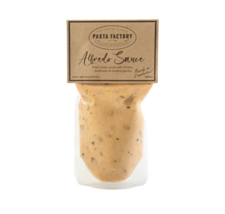 Pasta Factory Alfredo Creamy Chicken & Mushroom Sauce 200ml (Fresh)