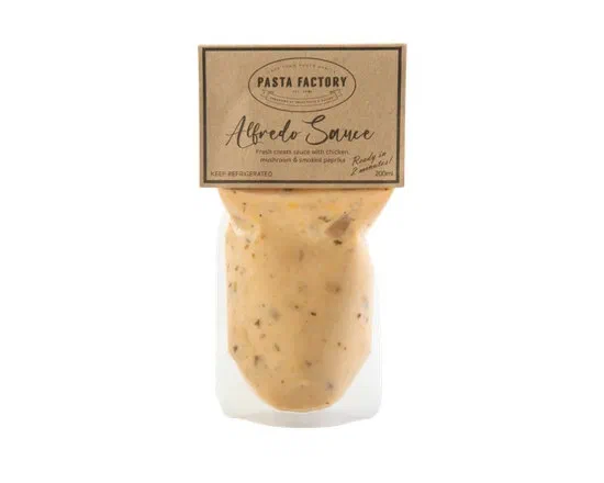 Pasta Factory Alfredo Creamy Chicken & Mushroom Sauce 200ml (Fresh)