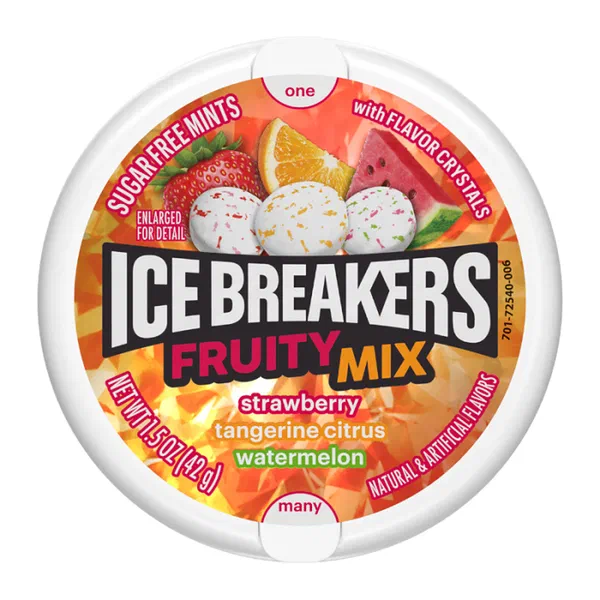 ICE BREAKERS FRUITY 42G - FRUITY ICE BREAKERS HARD CANDY