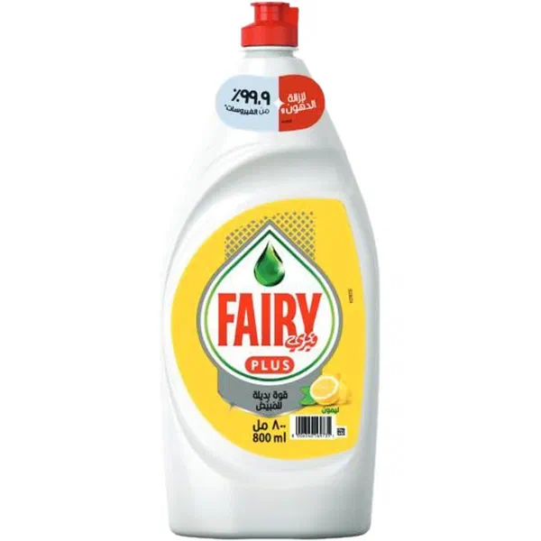 FAIRY PLUS LEMON FRESH DISHWASHING LIQUID TWIN PACK 2X800ML
