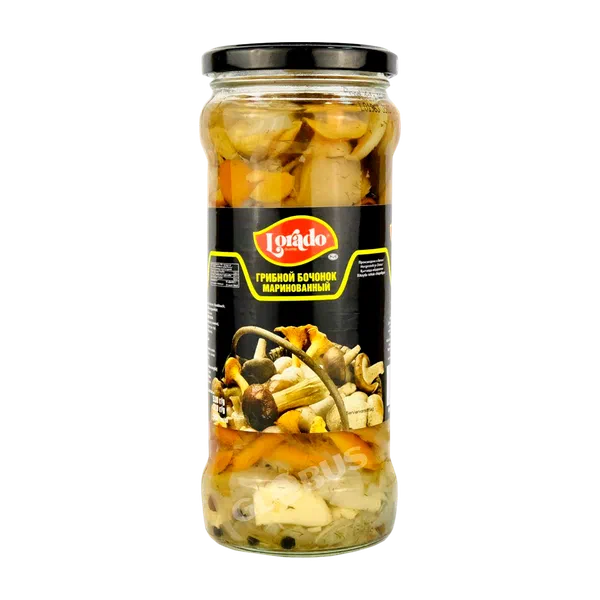 Грибы Lorado ассорти марин 580г ст/б