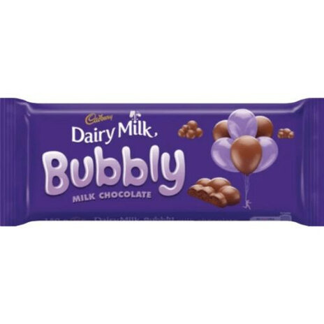 Cadbury Bubbly Milk Choc 150g