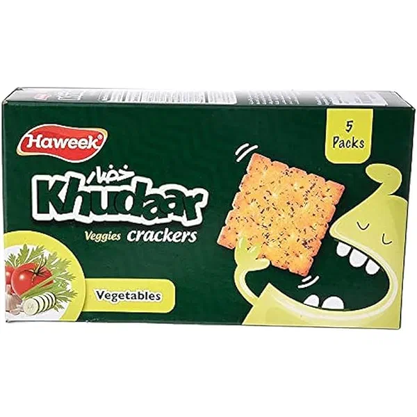 BORGAT KHUDAAR CRACKERS 110G - KHUDAAR VEGETABLE CRACKERS