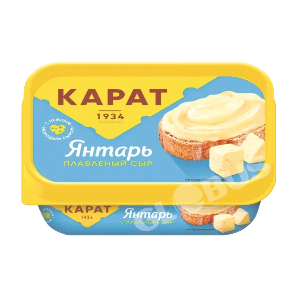 Сыр Карат Дружба Янтарь плав 45% ванна 200г РЦ