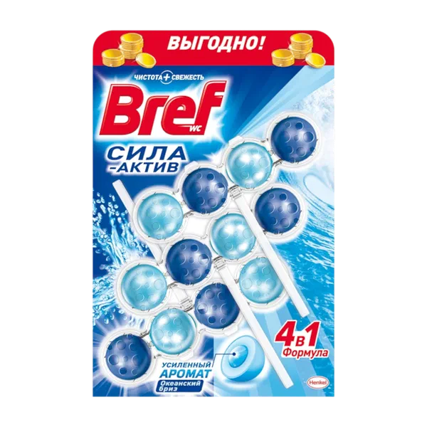 Henkel Bref Сила Актив океан бриз туал жуугуч каражат 3*50г