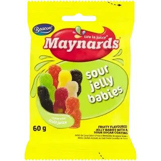 Maynards Sour Jelly Babies 60g