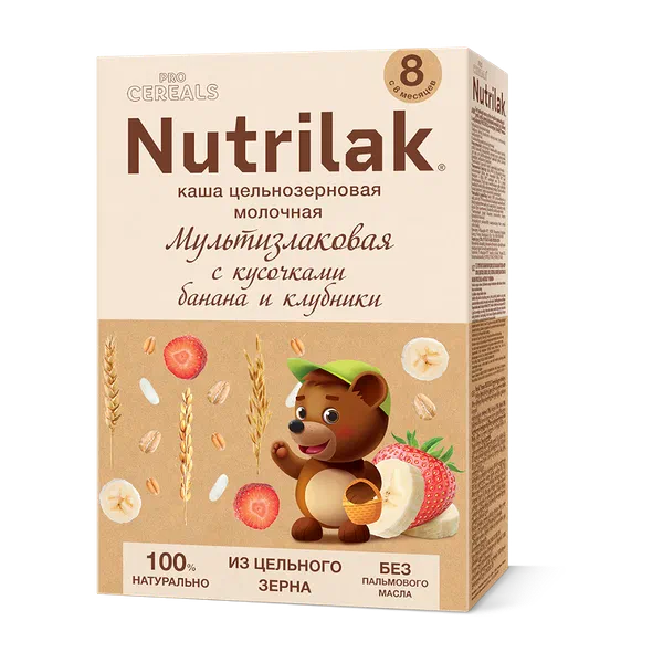 Каша дет.Nutrilak Procereals мульти. бан/клуб с 8 мес. 200г