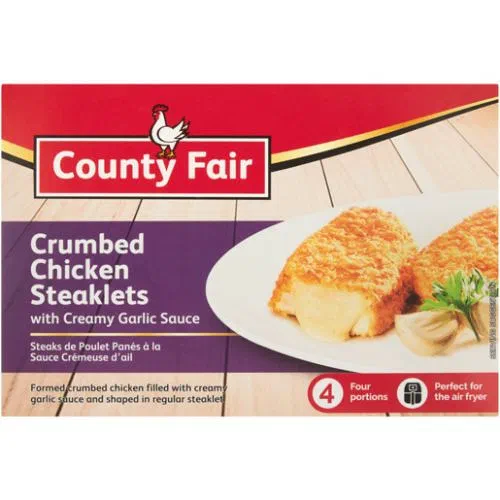 County Fair Frozen Chicken Steaklet With Garlic Sauce 400g
