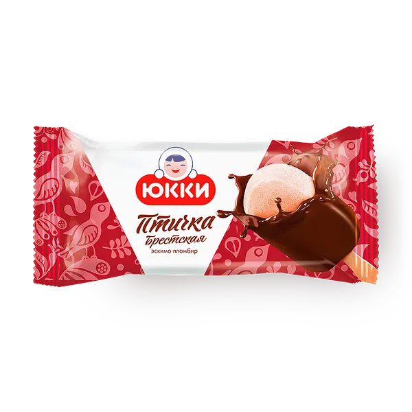 Мороженое пломбир Птичка Брестская «Юкки» эскимо