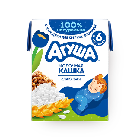 Каша детская 1.8% злаковая «Агуша» с 6 месяцев