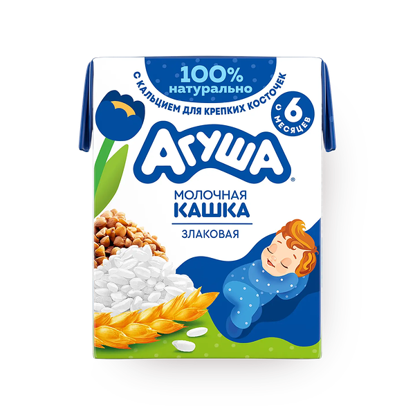 Каша детская 1.8% злаковая «Агуша» с 6 месяцев