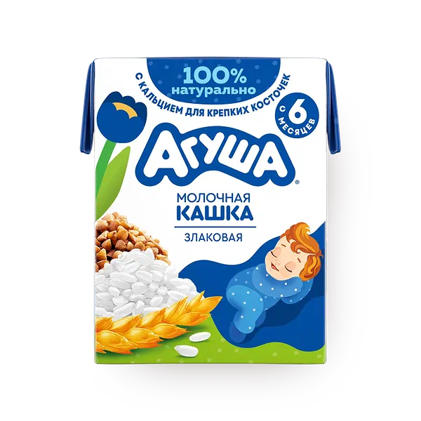 Каша детская 1.8% злаковая «Агуша» с 6 месяцев