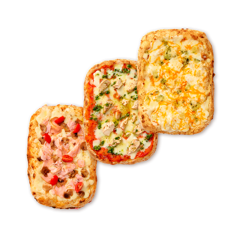 Пицца Четыре сыра «Из Лавки» + Пицца Римская цыплёнок песто «Из Лавки» + Пицца Ветчина-грибы «Из Лавки»