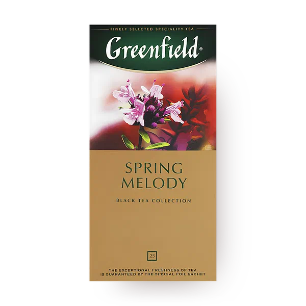 Чай чёрный Spring Melody Greenfield в пакетиках