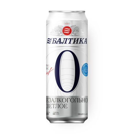 Пиво светлое безалкогольное «Балтика»