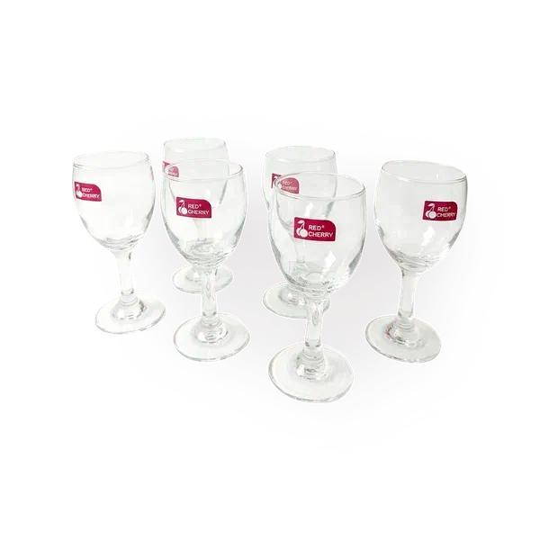 Набор бокалов стеклянных Red Cherry Goblet