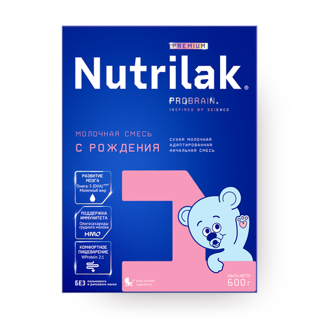 Смесь молочная сухая Premium Nutrilak 1 с рождения