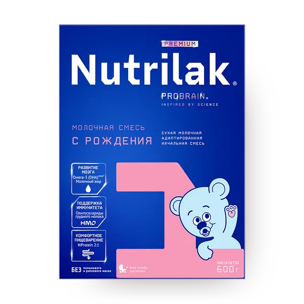 Смесь молочная сухая Premium Nutrilak 1 с рождения