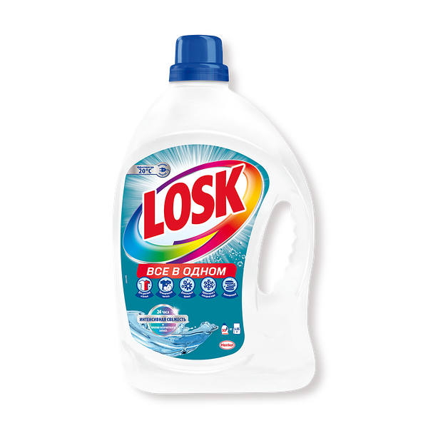 Гель для стирки Losk Всё в одном для цветного и белого