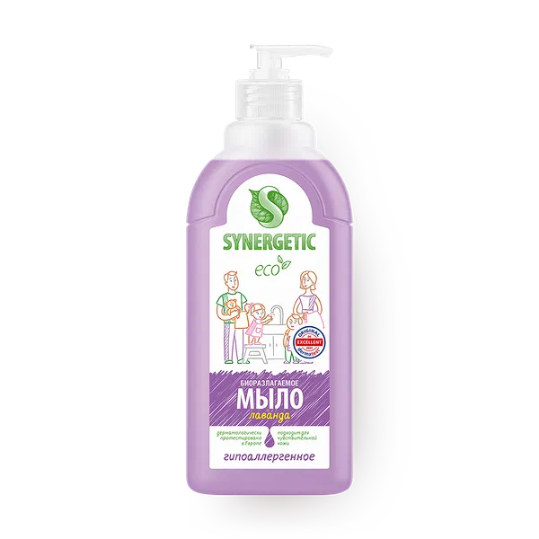 Мыло жидкое Synergetic лаванда