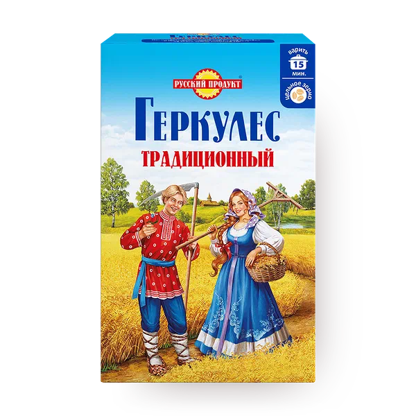 Хлопья овсяные Традиционный «Русский продукт» «Геркулес»