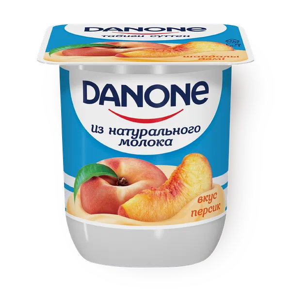 Йогурт Danone персик