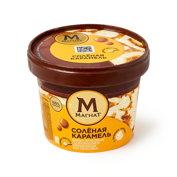 Мороженое сливочное «Магнат» солёная карамель