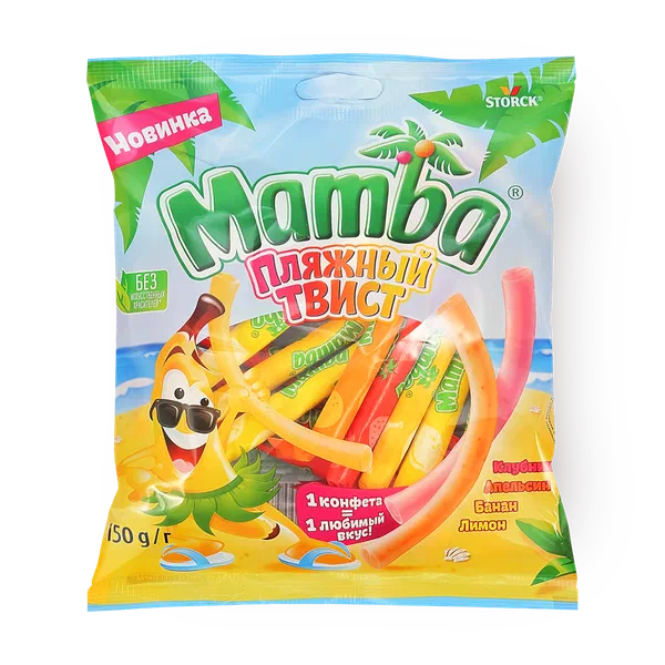 Конфеты жевательные Пляжный твист Mamba
