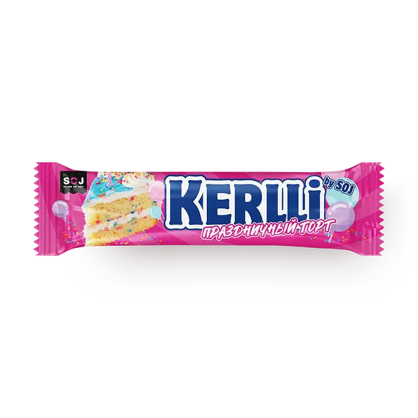 Батончик-мюсли злаковый Kerlli By SOJ Праздничный торт