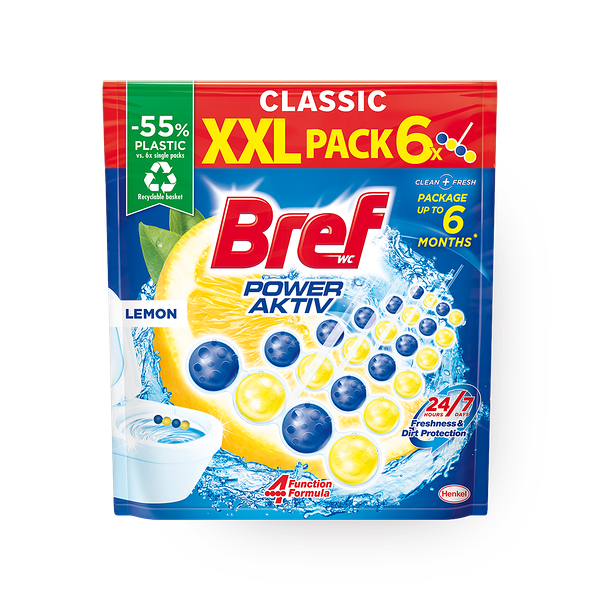 Туалетный блок Bref Power Aktiv лимон